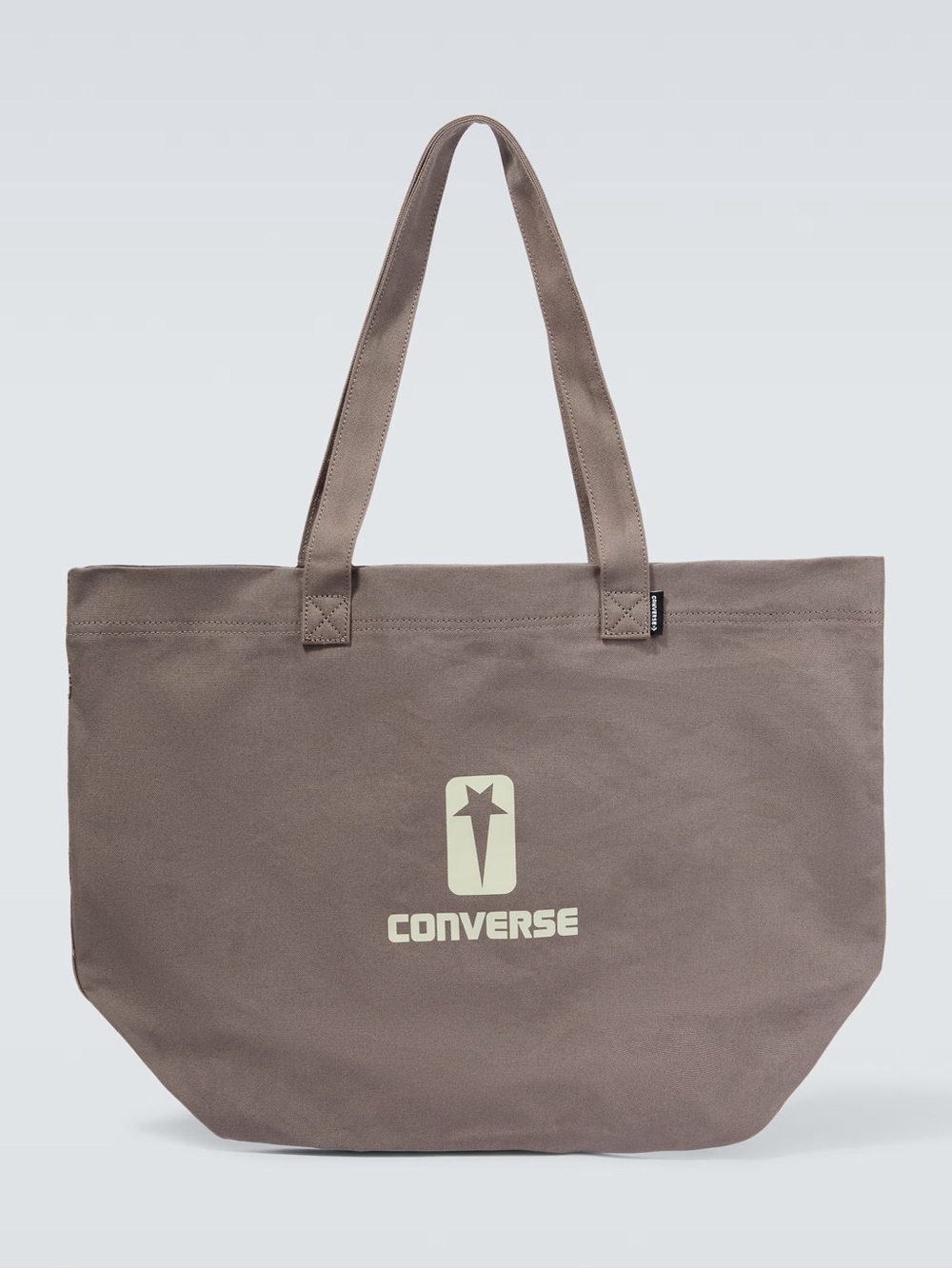 RICK OWENS DRKSHDW Gray Converse Edition Logo Tote